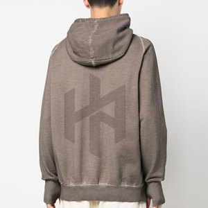 Sudaderas con Capucha para Hombre, Estilo Lavado Ácido, 100% Algodón, Secado Rápido, Transpirables para Invierno, Bajo MOQ, Venta al Por Mayor - Product Image 2