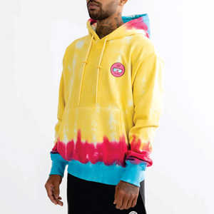 350 GSM Plus épais surdimensionné pull cravate teinture sweats à capuche Logo personnalisé français éponge goutte épaule avec cordons de serrage assortis pour hommes - Product Image 6