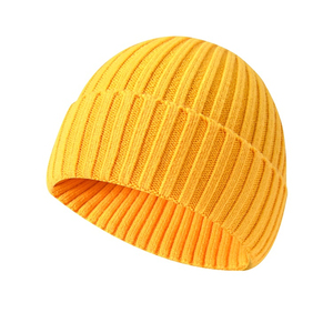 Gorro de pescador acanalado corto de esquí en blanco para niños de diseñador personalizado al por mayor - Product Image 4