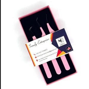 Best Professional 0.03mm Stainless Steel 10mm Eyelash Extension Tweezers 90 Degree Bend Durable <b>Precision</b> Sustainable Grip - Product Image 6