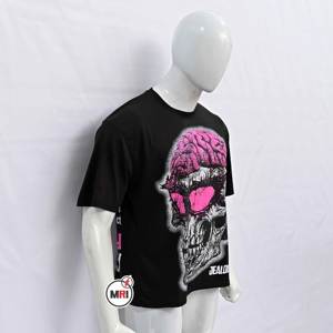 2025 Unisex impreso 100% algodón peinado DTG y serigrafía suave biolavado tela de gran tamaño ajuste moda Streetwear estilo camisetas - Product Image 5