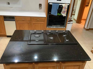 Black <b>Galaxy</b> Natural Granite Polished Modern Big Slab Premium From India - Product Image 4