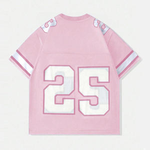 2025 nouveau Design haute qualité Boxy Fit maillot de football Polyester Sublimation rétro couleur unie maillot de football sur mesure - Product Image 2