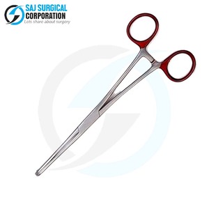 Pince à éponge manuelle Rampley Mâchoires dentelées en acier inoxydable certifiée CE pour une manipulation sûre des écouvillons antiseptiques Généralités - Product Image 5