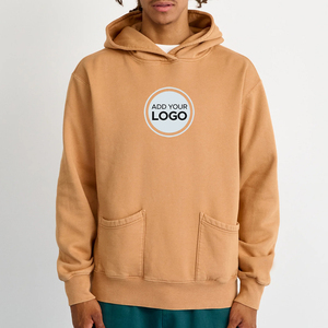 Blank Acid Wash Cotton Hoodie Custom Logo Men Regular Fit Streetwear Sweatshirt Hoodies - Product Image 1