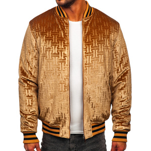 ขายส่งโลโก้ OEM ที่กําหนดเองพิมพ์แจ็คเก็ตบอมเบอร์สําหรับผู้ชาย / แพทช์เย็บปักถักร้อยผู้ชายถนนสูงแจ็คเก็ตบอมเบอร์สําหรับขาย - Product Image 1