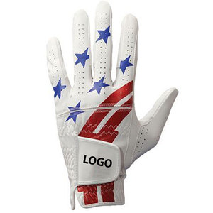 Vente directe d'usine, conception personnalisée de votre propre logo, gants de golf en peau de mouton respirants, couleur pleine, gants de golf personnalisés - Product Image 2