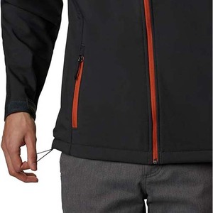Chaqueta Softshell personalizada para hombre, chaquetas de carcasa blanda de Spandex para hombre, chaquetas cortavientos cómodas transpirables para hombre - Product Image 6