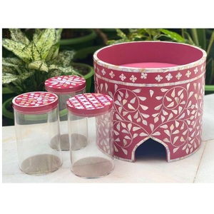 Unique Design Handmade <b>Cake</b> <b>Stand</b> with Natural Mother of Pearl Inlay for Parties and Catering Available for Affordable Price - Product Image 1