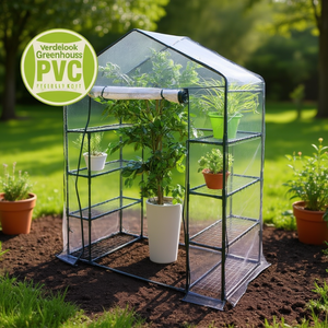 Kit de Montaje de Invernadero Verdelook para Plantas, 8 Estantes (140x72.5x195cm), Verde 647 5, Invernaderos y Cuartos de Cultivo - Product Image 3