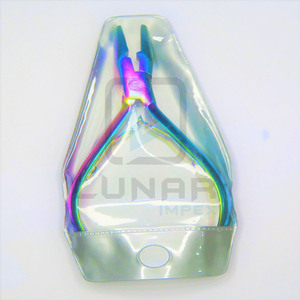 Pince à extensions de cheveux de qualité supérieure pour l'installation d'extensions de cheveux, multicolores arc-en-ciel avec gravure laser du logo, packs personnalisés - Product Image 3