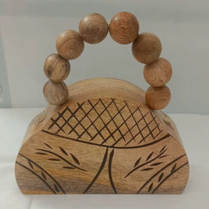 Bolso de Mano de Madera de Primera Calidad para Bodas, Hecho a Mano en India, con el Mejor Diseño Nuevo - Product Image 3