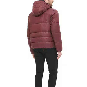 Chaqueta de Invierno para Hombre de Buena Calidad, con Cierre de Cremallera, Color Sólido Informal, con Logotipo Personalizado Impreso - Product Image 6