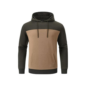 Sudadera de Invierno Acolchada de Dos Tonos Personalizada |   Sudadera de Algodón Suave con Textura, Impresión Digital para Hombre, Ropa Urbana, OEM ODM - Product Image 1