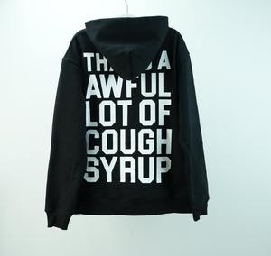 Sudadera con Capucha de Alta Calidad, 450g, con Estampado de Calavera y la Frase 'That's a Awful Lot of Cough Syrup', Estilo Casual y Urbano para Hombre - Product Image 5
