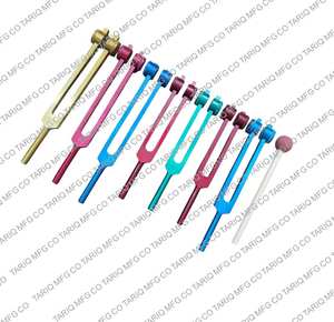 Juego de diapasones de 7 piezas de alta calidad y alta precisión con bolsa para afinación del cuerpo y trabajo de Enfoque Energético fabricado por TARIQ MFG CO - Product Image 3