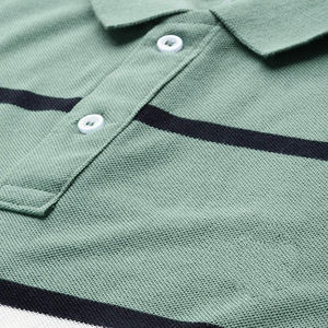 Camisas Polo para Hombre al por Mayor, Hechas en Algodón, a Rayas, con Cuello Camisero, Camisas Polo de Golf con Logotipo Bordado Personalizado - Product Image 5