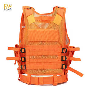 Chaleco táctico para hombre al aire libre para caza 100% poliéster transpirable multibolsillo tela personalizable estilo informal servicio OEM - Product Image 3
