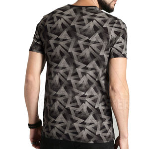 100% algodón, camiseta para hombre, ajuste holgado, camiseta impresa de secado rápido para hombre, camiseta de sublimación de talla grande personalizada para hombre, camiseta de sublimación - Product Image 3