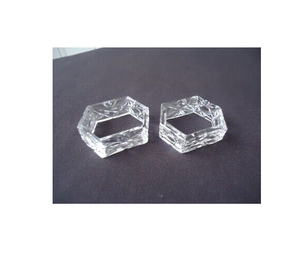 Anneau de serviette en acrylique écologique pour restaurants, blanc personnalisé, taille sur mesure, cadeaux promotionnels, vente chaude - Product Image 1