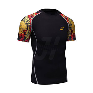Diseñe su propio logotipo Camisas MMA de manga corta hechas a medida Fabricante DE SERVICIOS OEM Camisas MMA - Product Image 4