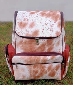 Luxury Hair On Leather Backpack Handmade Cowhide School <b>Bag</b> Fashion Travel Backpack for Women Men Premium Quality LHBP-0054 - Product Image 5