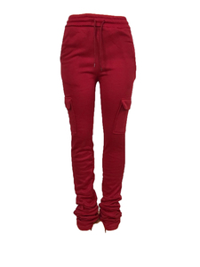 Novedades, ropa de calle para mujer, pantalones fruncidos, pantalones de chándal, joggers apilados para invierno con estilo frontal plano - Product Image 6