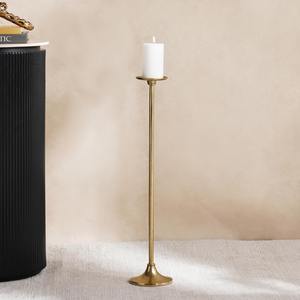 Bougeoir en métal de luxe Accent élégant de décor à la maison pour l'éclairage romantique de pièce maîtresse de table et la décoration festive - Product Image 2