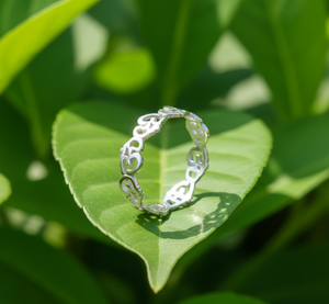 Anillo de Plata de Ley 925 con Símbolo OM para Mujer, Estilo Bohemio Clásico, para Bodas y Fiestas, Sin Níquel ni Plomo - Product Image 5