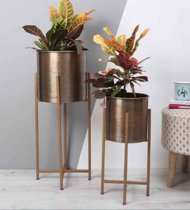 Maceta de Metal de lujo con soporte para macetas de jardinería Maceta de jardín Soporte de maceta grande al mejor precio - Product Image 2