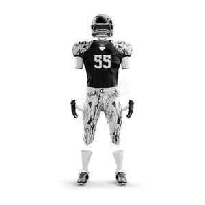 Uniforme de Fútbol Americano Juvenil de Diseño Personalizado OEM, Ropa de Entrenamiento Transpirable con Mangas Cortas, Conjunto de Uniforme de Fútbol Americano - Product Image 1