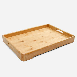 Sustainable bamboo wooden kitchen countertop <b>tray</b> <b>drinks</b> serve wood tea <b>trays</b> for hotel restaurant - Product Image 2