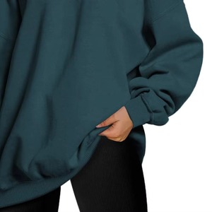 Oversized Cotton Fleece Pullover Hoodie Sweatshirt Women Winter Streetwear High Quality Custom Printing Embroidered Comfortable - Product Image 4