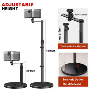 5Core <b>Projector</b> Stand Height Adjustable <b>Mount</b> Floor w 360° Swivel 3 Mounting Options - Product Image 4