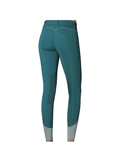 Patch de genou professionnel noir pour femmes Silicone Sports équestres Spectacle d'équitation Culotte anglaise Produits de course de chevaux d'Inde - Product Image 4