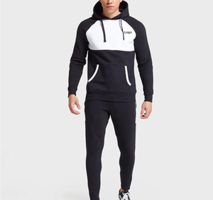 ชุดเซ็ตสองชิ้นผ้าฟลีซสำหรับออกกำลังกายแบบ unisex  พร้อมฮู้ด เอวยางยืด ลายเสือดาว หนานุ่ม เหมาะสำหรับฤดูหนาว ลดราคาพิเศษ - Product Image 1