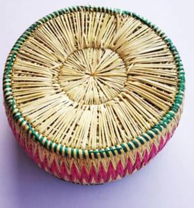 กล่องชาปาตีหญ้าซิกกี้ธรรมชาติทอมือ ราคาดีที่สุด เป็นมิตรกับสิ่งแวดล้อม พร้อมฝาปิด สำหรับใช้ในบ้าน - Product Image 5