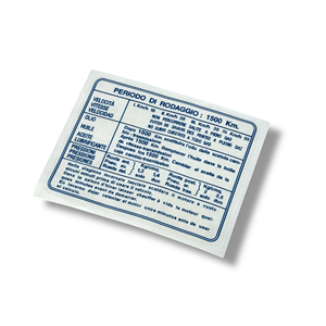 Pegatina azul con diseño de Lambretta SX125 SX150 en idioma italiano - Product Image 1