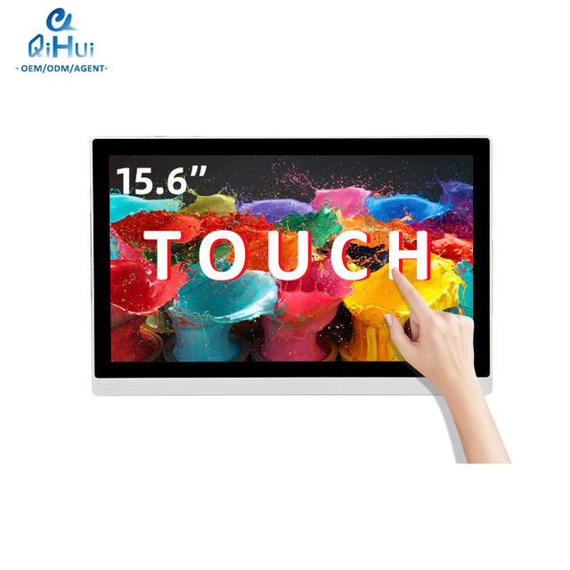Industrial Touch Screen PC 15.6 Inch Glass Front Panel Mount for Factory Automation OEM Factory