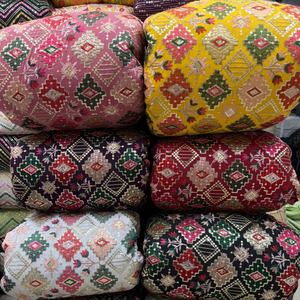 高級高品質スパンコール刺繍入りテキスタイルドレスガウンと室内装飾スパンコール付きプレミアム刺繍生地卸売 - Product Image 1