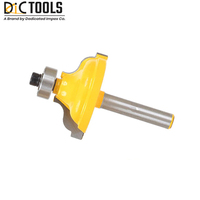 Ogee Fillet CNC Router Bits Guide de roulement à billes en carbure à 2 cannelures 2 1/16 Longueur Finition brillante non revêtue Garantie de 3 ans Outils DIC