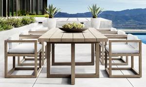 Premium Modern Patio Teak Wood <b>Dining</b> <b>Table</b> Weatherproof <b>Folding</b> Outdoor Garden Desk Space Saving Villa Luxury Furniture - Product Image 2