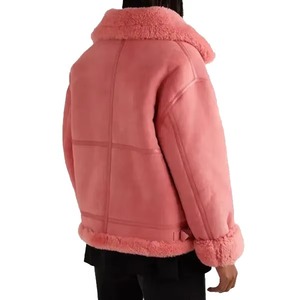 B3 hommes de haute qualité marque personnalisée véritable véritable peau de mouton vestes en peau de mouton Parka d'hiver fourrure de renard Bomber veste personnalisable - Product Image 6