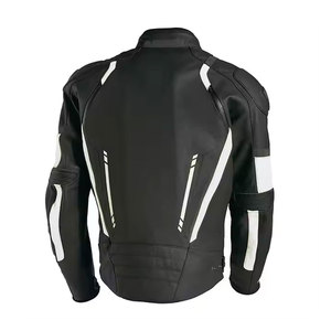 Veste en cuir de course de moto professionnelle pour hommes de haute qualité sur mesure véritable équipement de protection de qualité supérieure respirant CE - Product Image 2