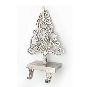 Adorno de plata filigrana para árbol de Navidad, gancho doble decorativo, disponible a precios de mayoreo. - Product Image 1