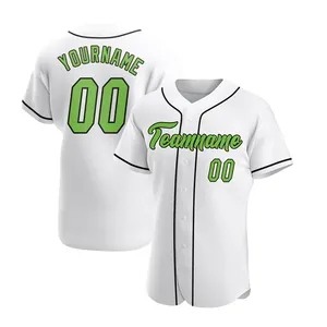 时尚男士定制球员姓名字体热卖衬衫型透气棒球运动衫
