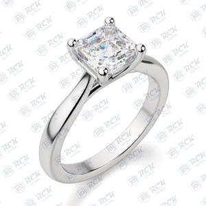 2.50แหวนเพชรโมอิส CTW แบบโซลิแทร์สำหรับผู้หญิงสำหรับสัญญาครบรอบหรือของขวัญแต่งงาน - Product Image 5