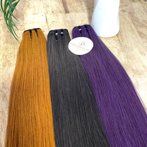 ผมตรงมัดผมมนุษย์ย้อมสีผมตรงแบบคู่ผมคนเวียดนาม - Product Image 1