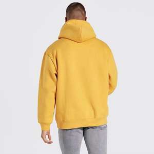 Sweat à capuche d'hiver chaud à pull lourd pour hommes OEM Service 450GSM Logo de broderie personnalisé Pull à capuche vierge pour hommes - Product Image 6