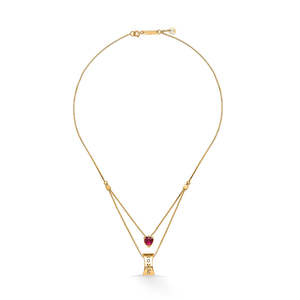 Collar de Moda Lovenza Duo con Capas Doradas - Product Image 5
